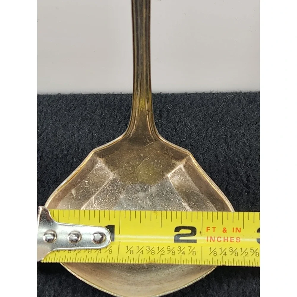 Alvin Silver Plate Sauce Gravy Ladle Vintage D monogram